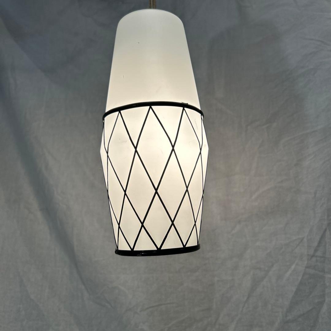 天井照明　和モダン　乳白ガラス　昭和レトロ　ガラス　ペンダントライト　温泉旅館