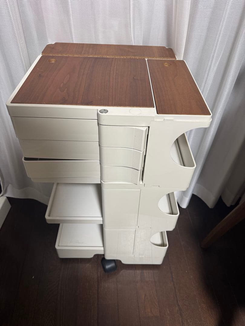 B LINE ボビーワゴン　ジョエ•コロンボデザイン 3段×3トレイ ホワイト