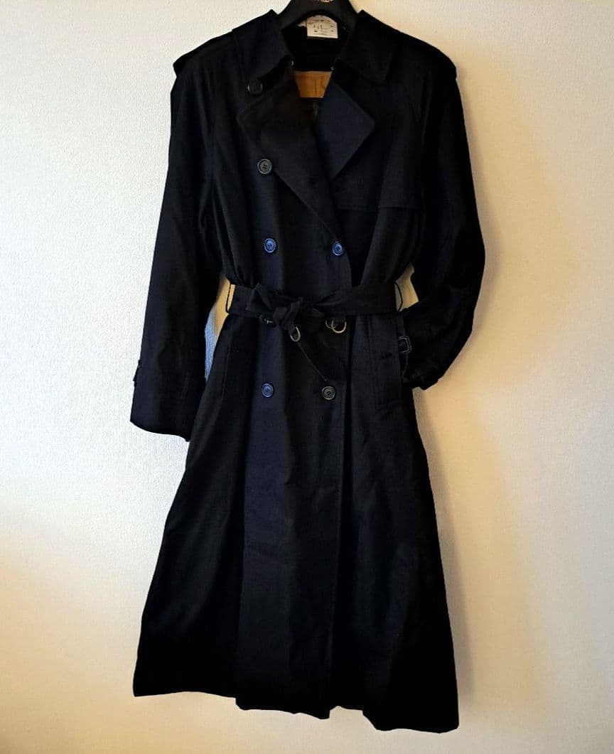 mame 【BURBERRY】トレンチコートブラック ライナー付き 9AR