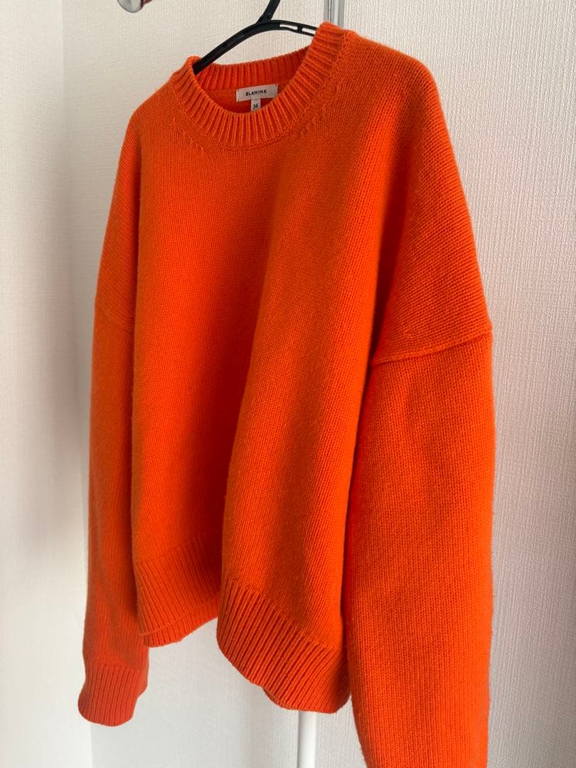 BLAMINK ブラミンク ウールカシミヤ5Gクルーネック ニット