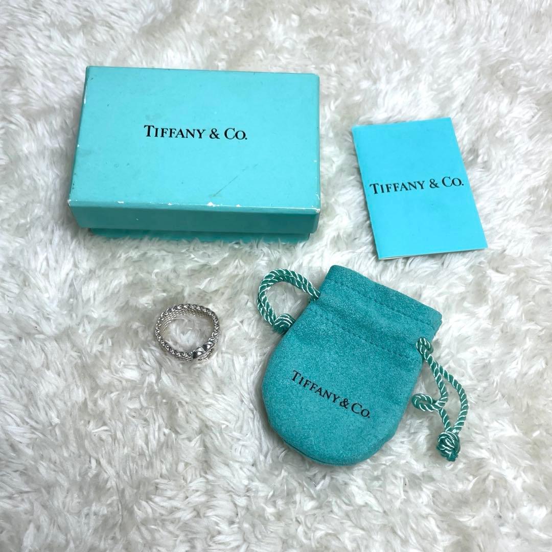 ティファニー　サマセットハートリング　12号　箱、巾着袋セット