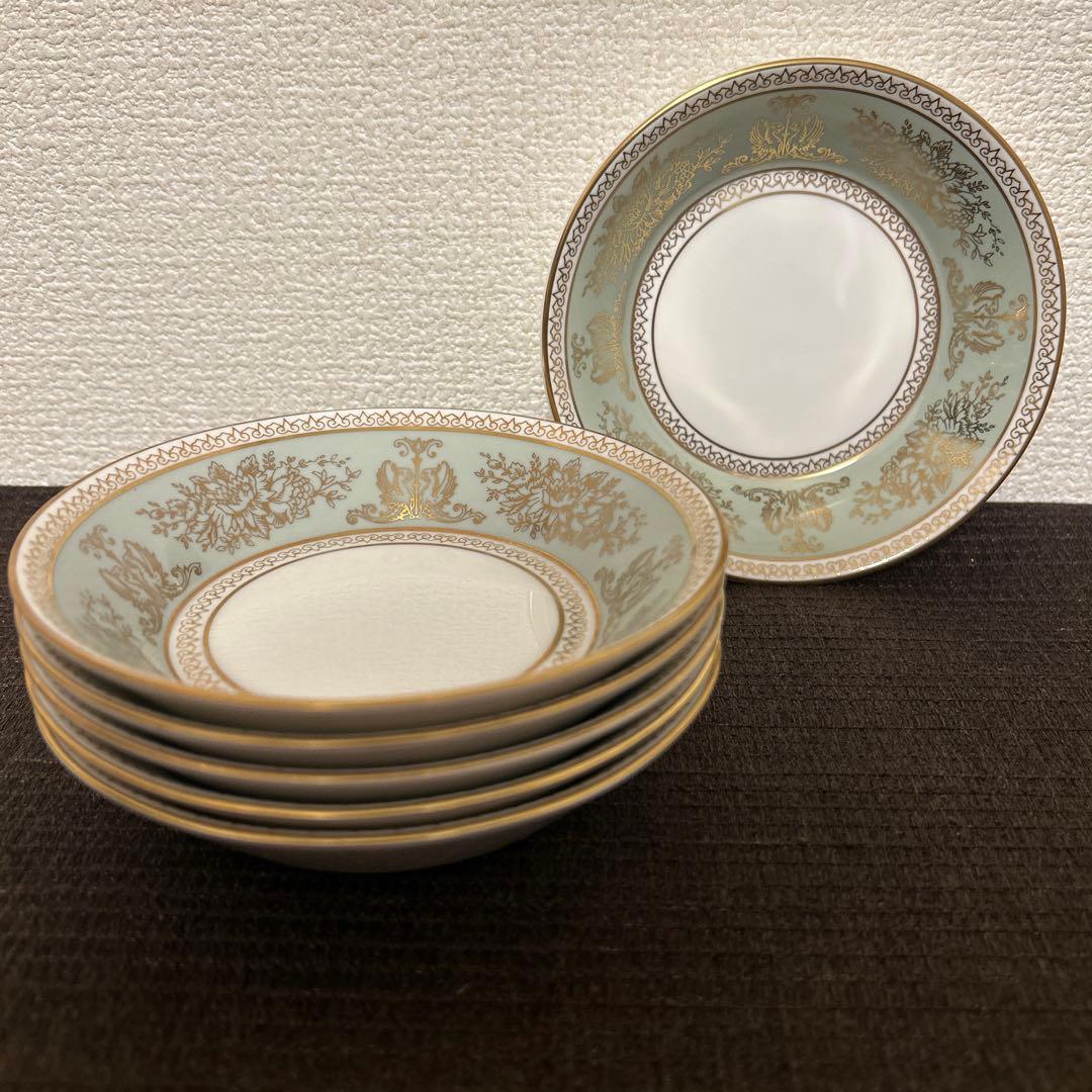 ウェッジウッド　コロンビア　セージグリーン　フルーツボウル　サラダボウル