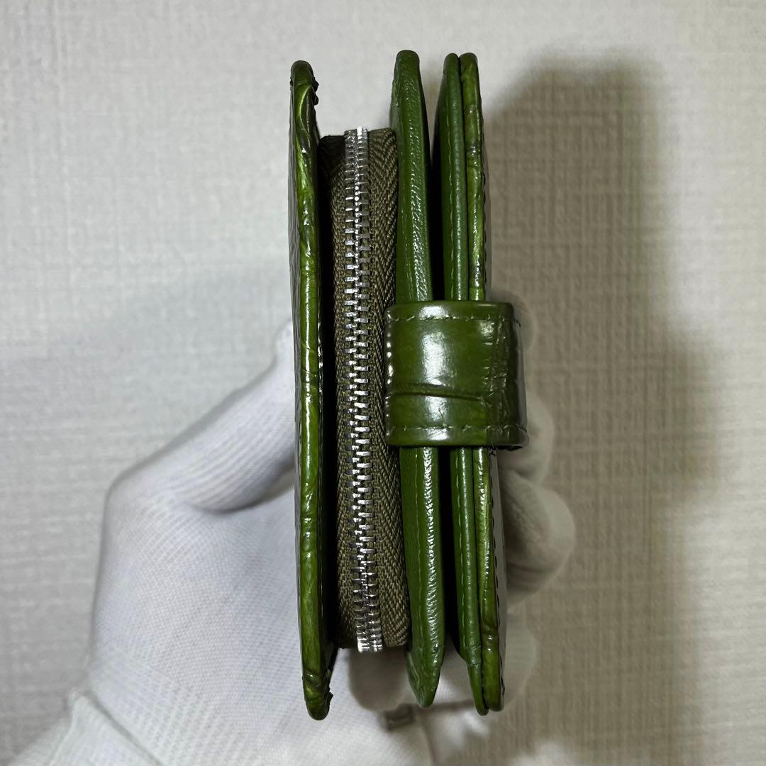 ★限定セール【新品・未使用】クロコダイル 二つ折り財布　シャムワニ