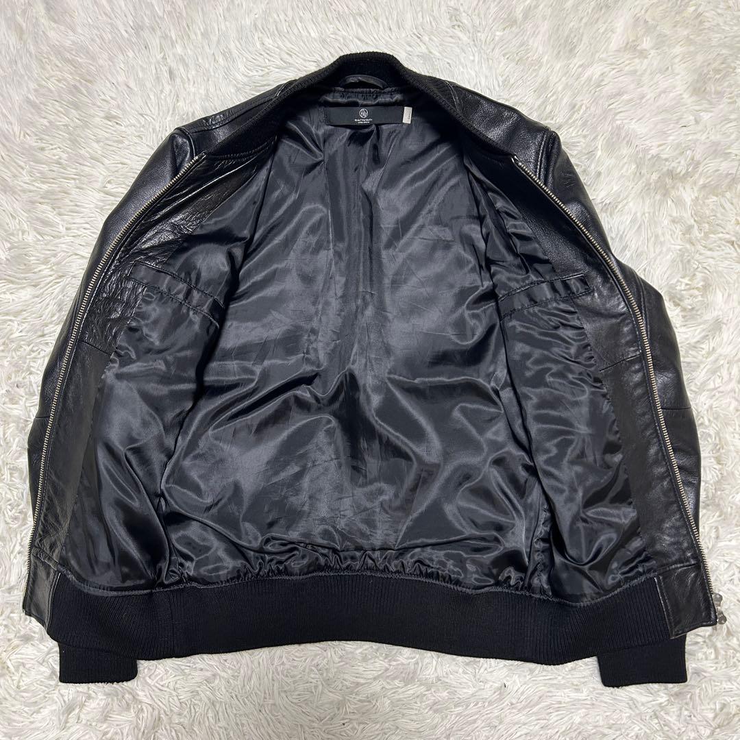 beauty &youth レザージャケット　牛革　ブラック　S