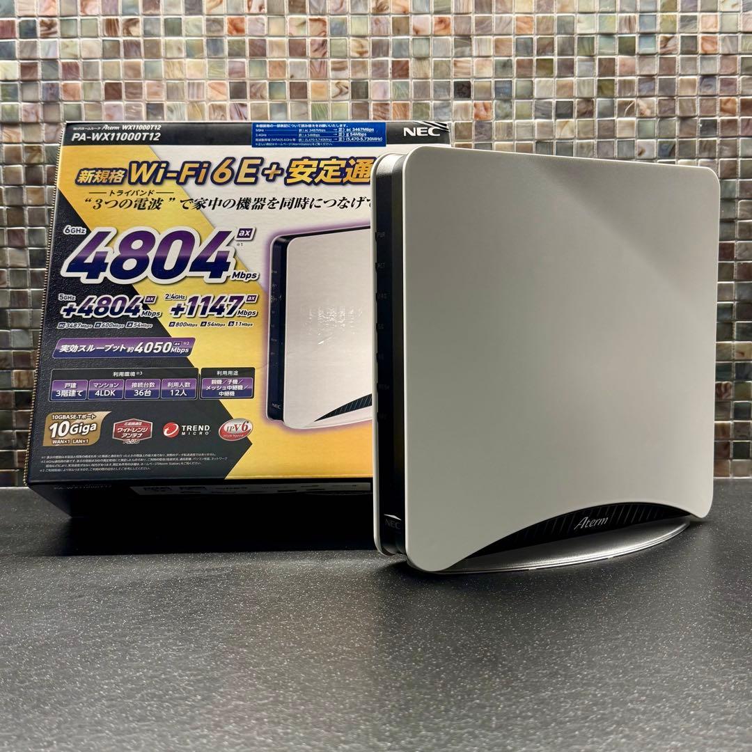 ルーター・ネットワーク機器 NEC Aterm PA-WX11000T12 Wi-Fi 6E 10GbE