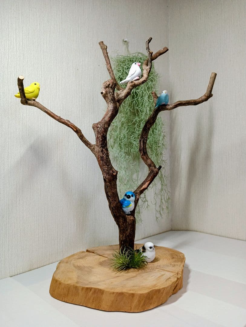 流木527　小鳥止まり木　卓上　バードアスレチック