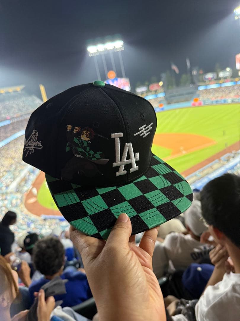 ロサンゼルス・ドジャース 鬼滅の刃（Demon Slayer)コラボ　キャップ