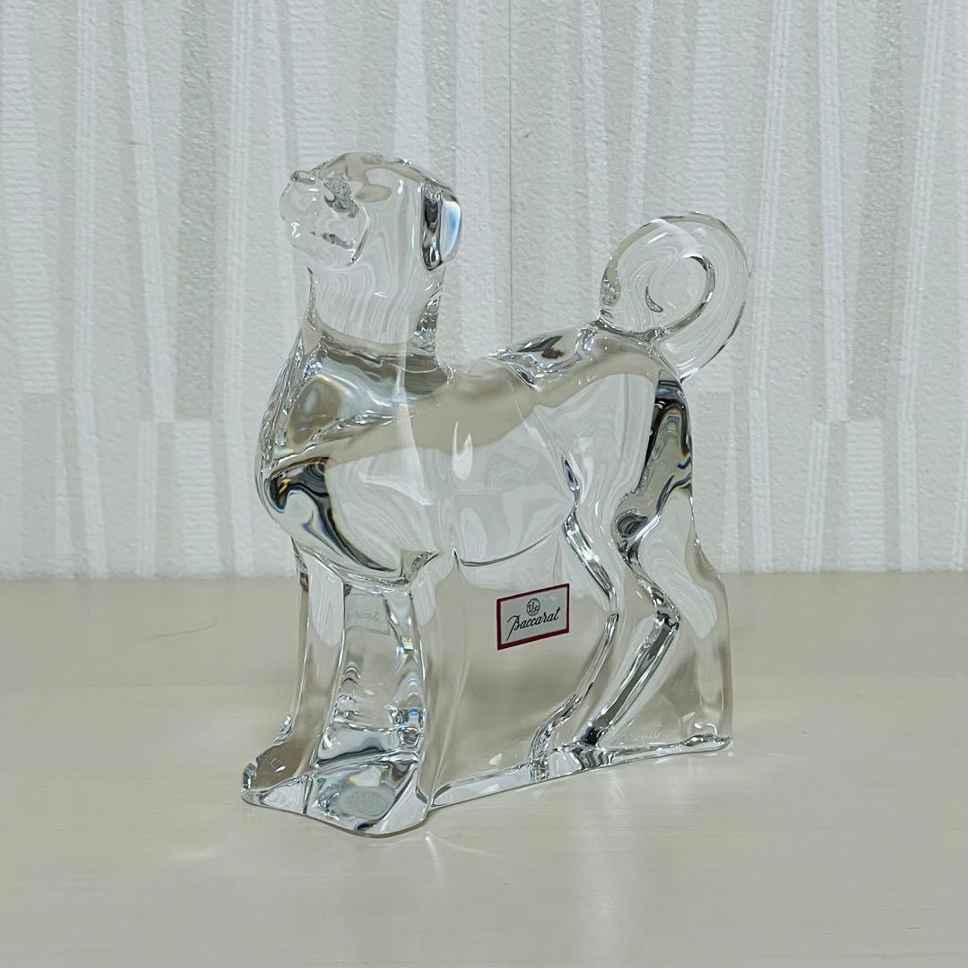 Baccarat バカラ 干支 クリスタル フィギュリン 置物 戌 犬 イヌ