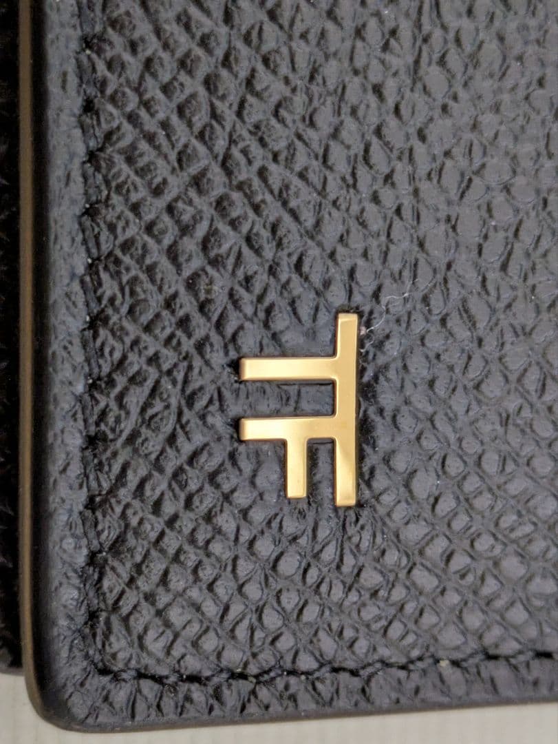 【kubo】TOM FORD ブラックレザー 二つ折り財布