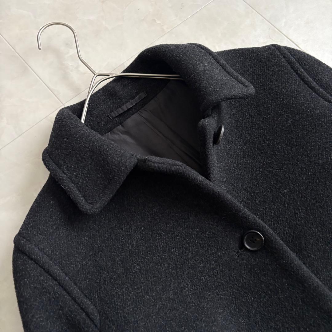 美品✨ マーガレットハウエル ステンカラーウールカシミヤロングコート 黒 II