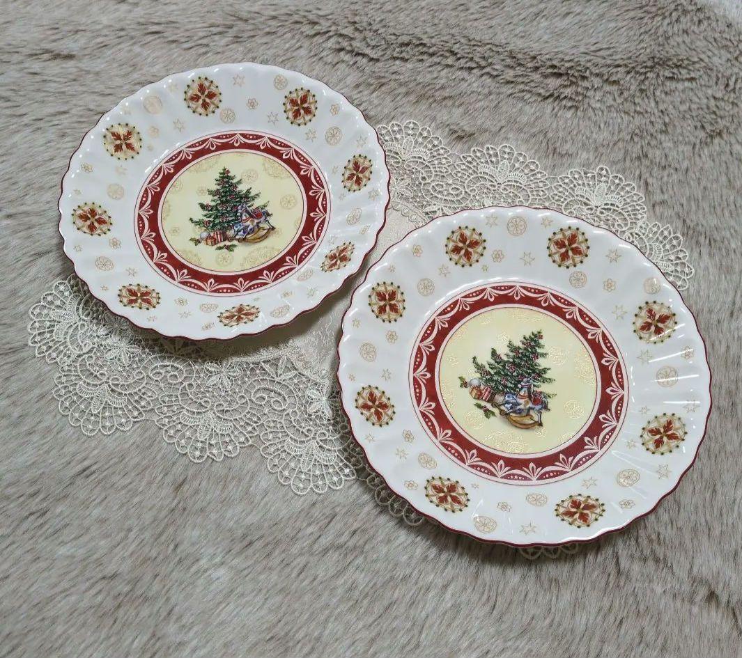 希少　Villeroy&Boch　【２枚セット】クリスマス　プレート