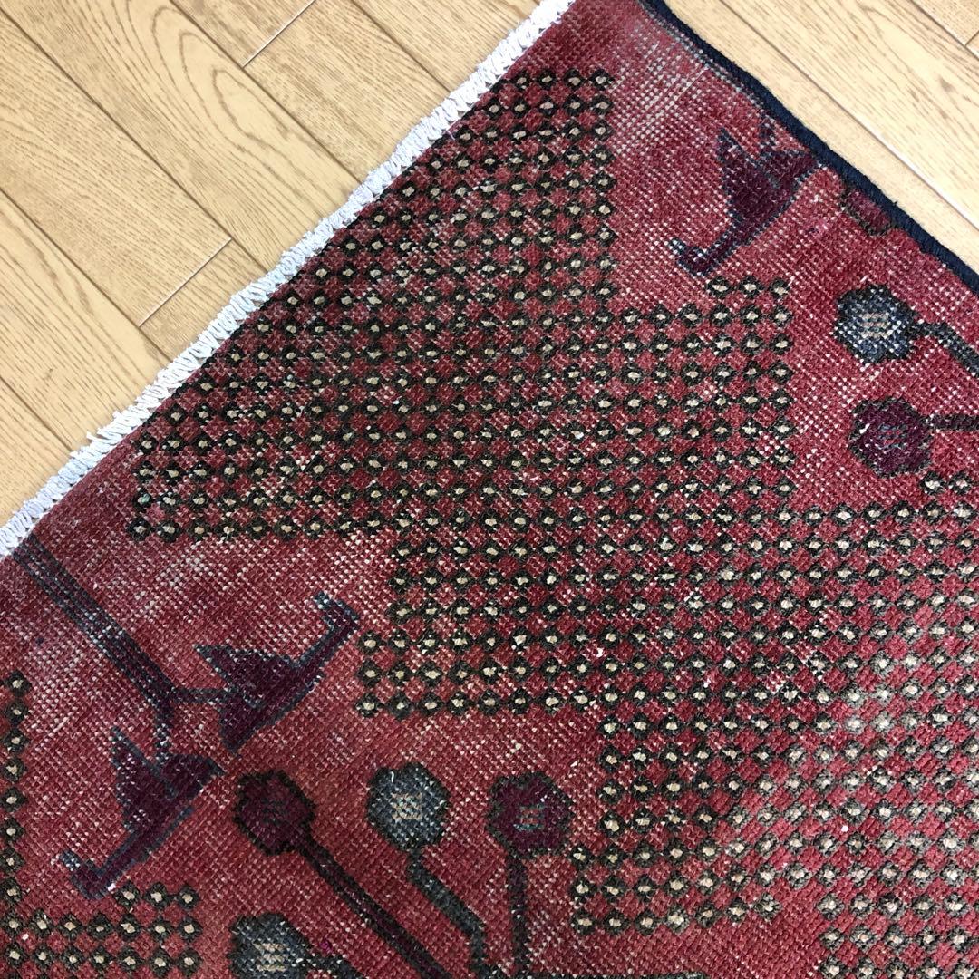 ペルシャ絨毯 ペルシャヴィンテージラグ 145x97 手織り オールド