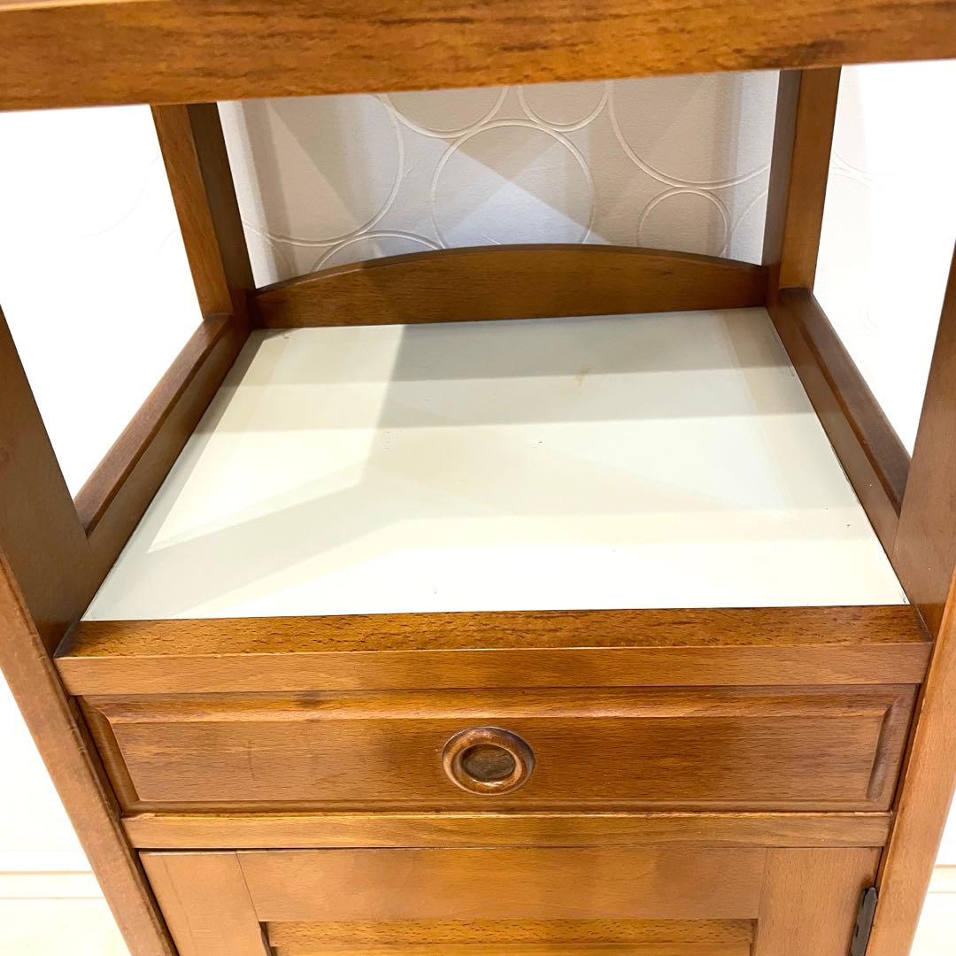 【Karimoku】カリモク サイドキャビネット 電話台 花台 飾り台 収納家具