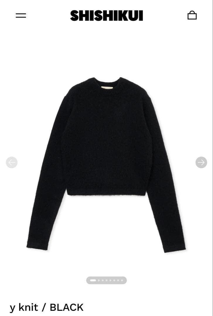 SHISHIKUI ✴︎y knit / BLACK✴︎