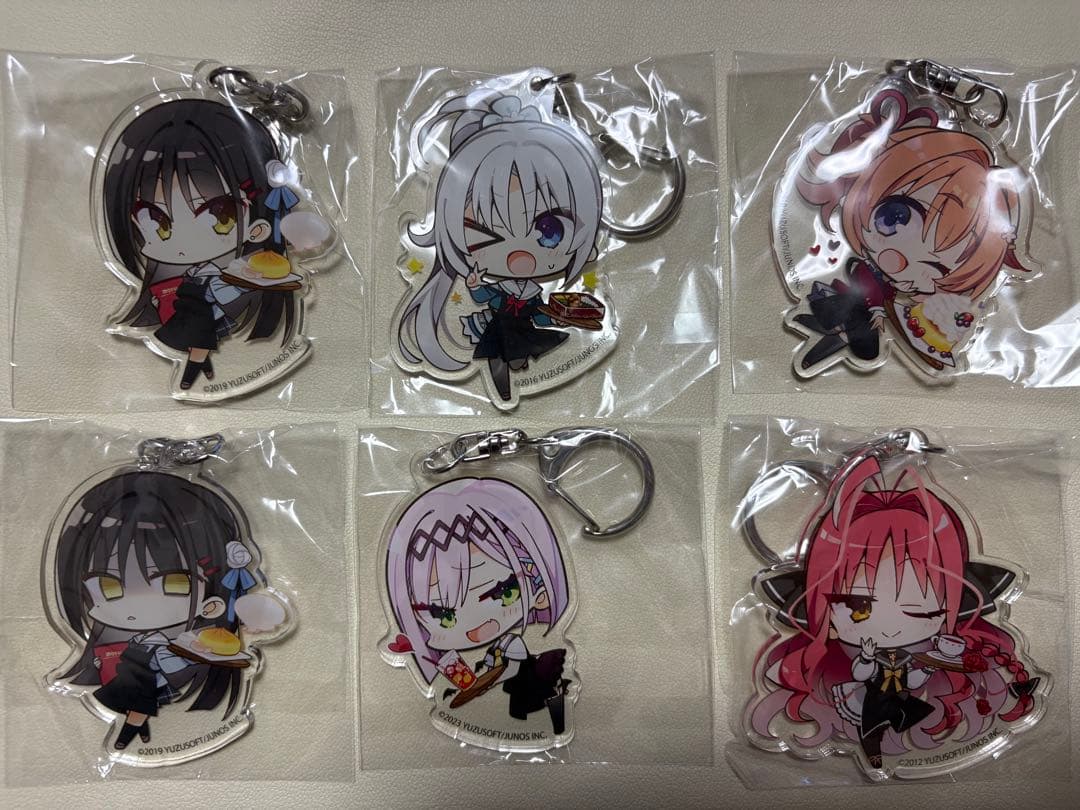 ゆず×こもカフェ　コラボクジ　第3弾　アクリルキーホルダー　ゆずソフト