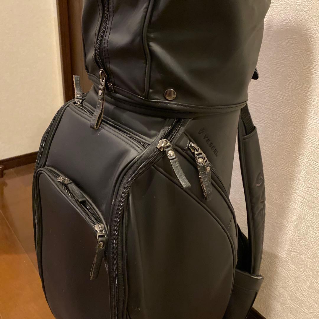 Vessel ブラック キャディバッグ