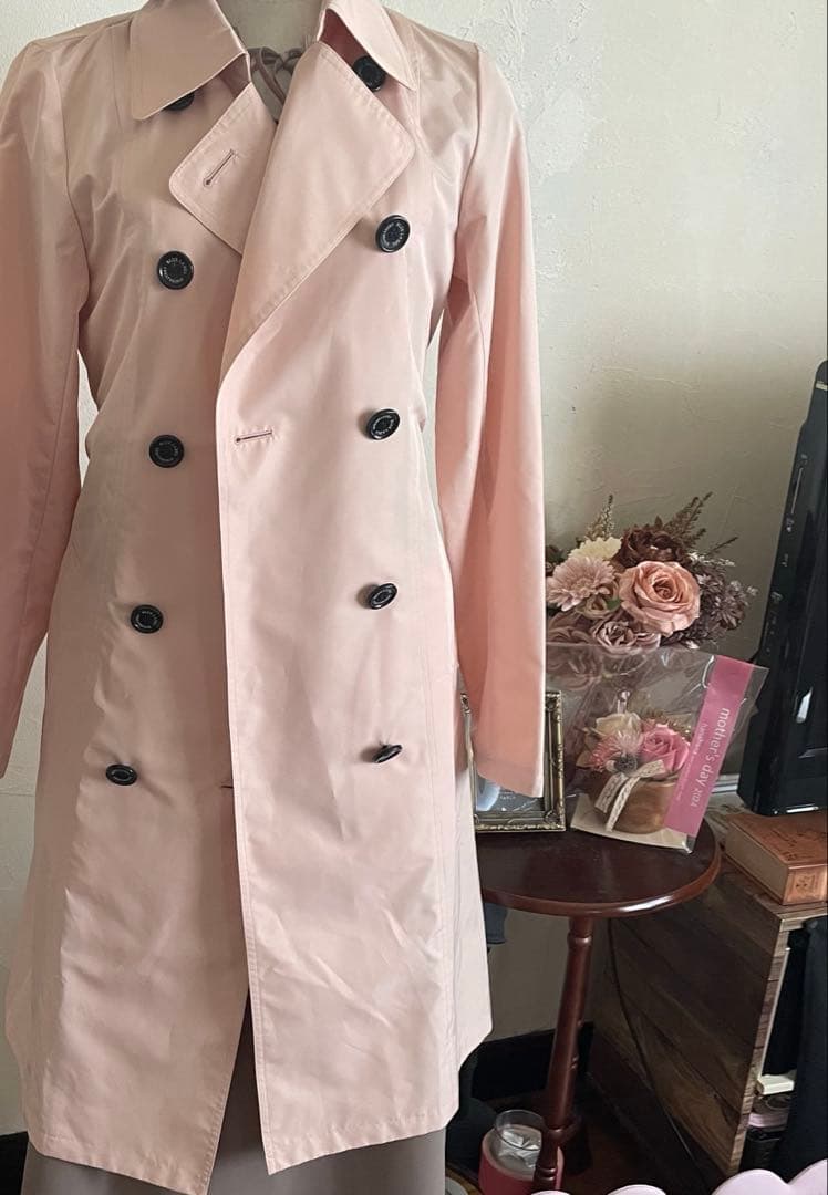ツヨシ様＊ピンク＊撥水トレンチコート＊36＊ブルーレーベルクレストブリッジ