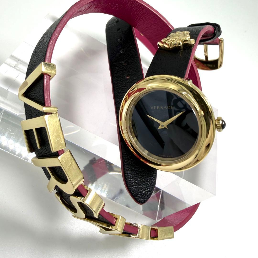 【稼働】 激レア ヴェルサーチ 腕時計 レディース メドゥーサ ゴールド