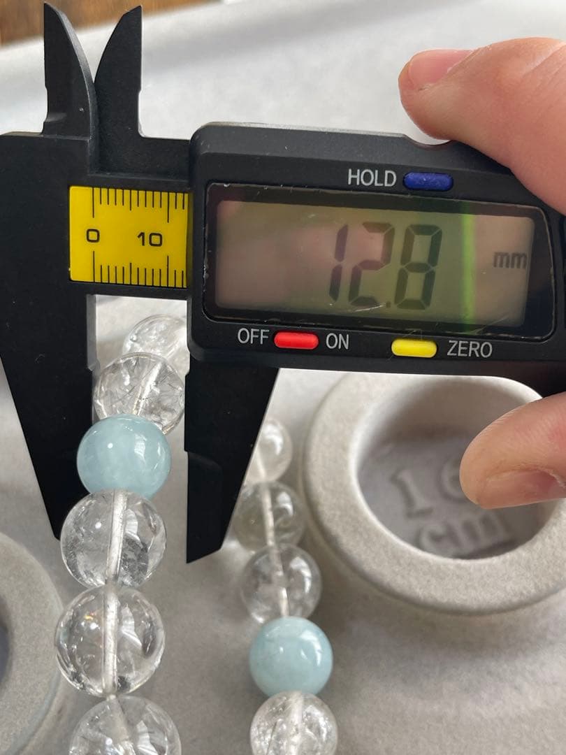 プラチナルチル×ラリマー×アクアマリン ブレスレット