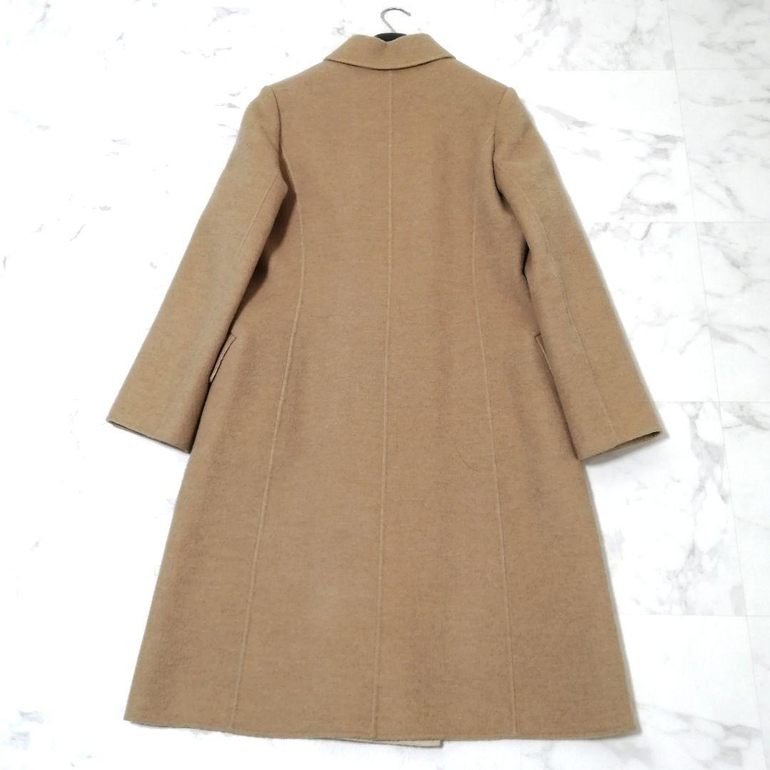 極美品✨ フォクシー　ロングコート　ダブルフェイス　ベビーキャメル　バイカラー