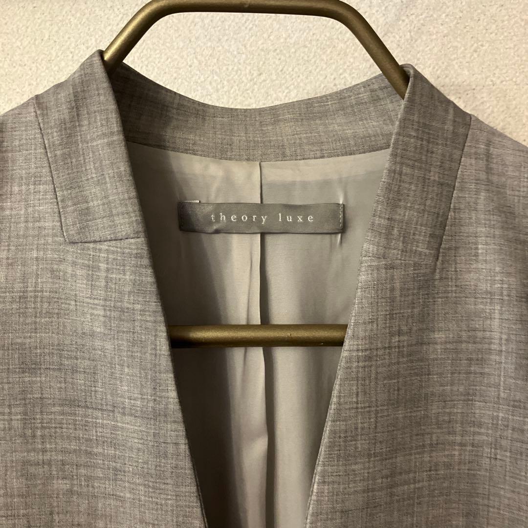 theory luxe executive 40グレー パンツスーツ上下