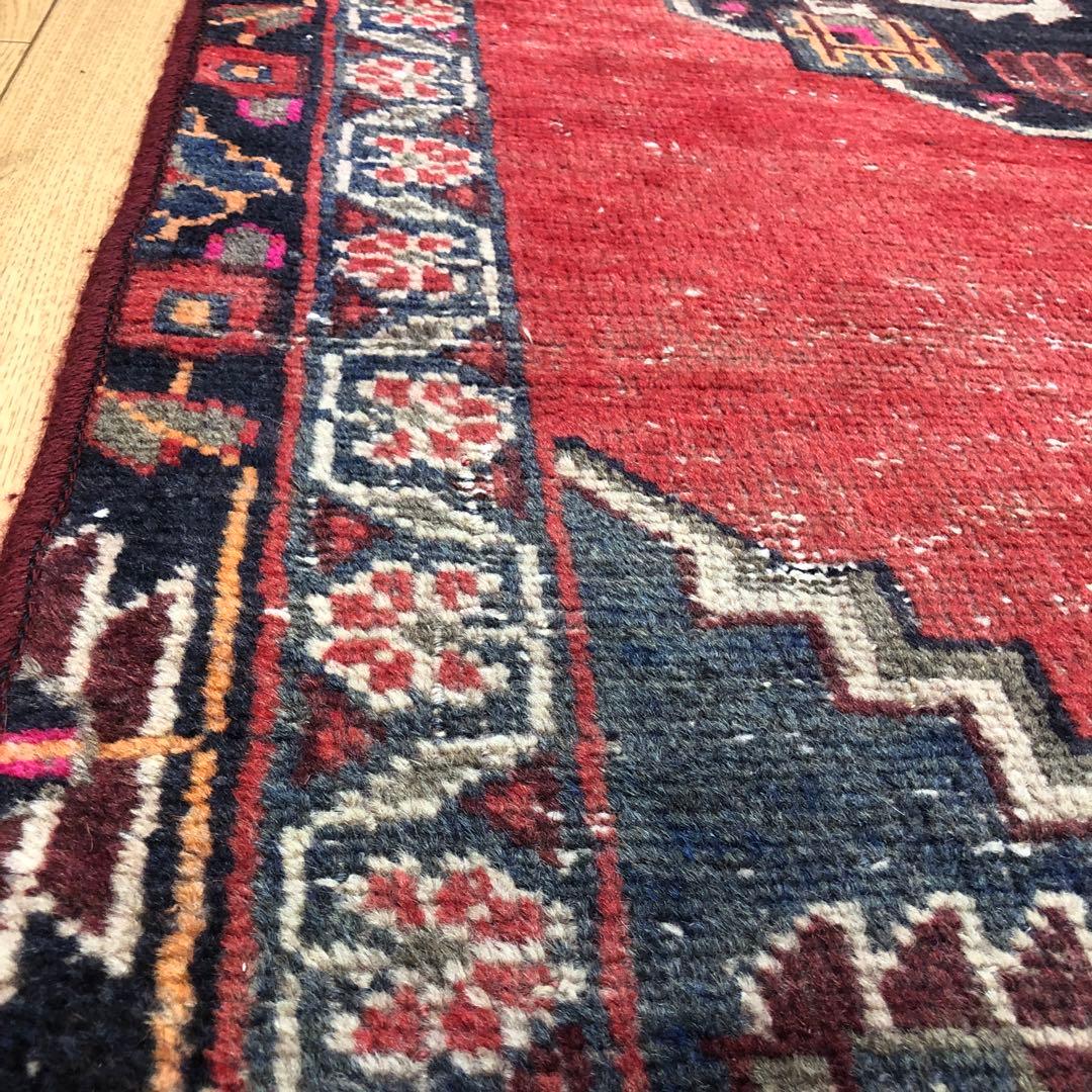 ペルシャ絨毯 ヴィンテージラグ 214×49cm 手織り オールドpersia