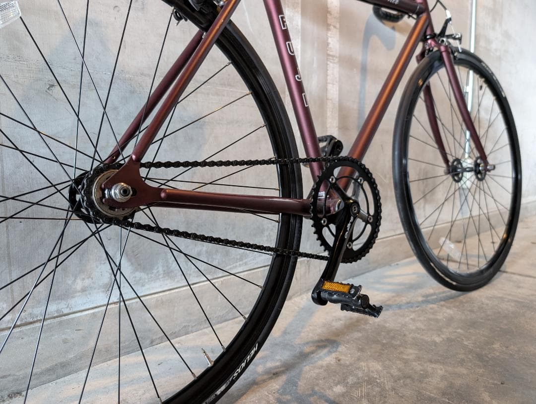 Fuji Feather シングルスピード バイク サイズ52 マットワイン