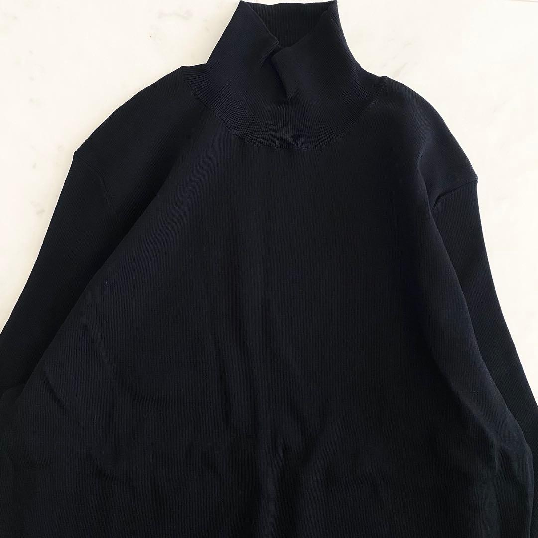 美品 アドーア ADORE クリアドライニット 現行モデル ブラック 38