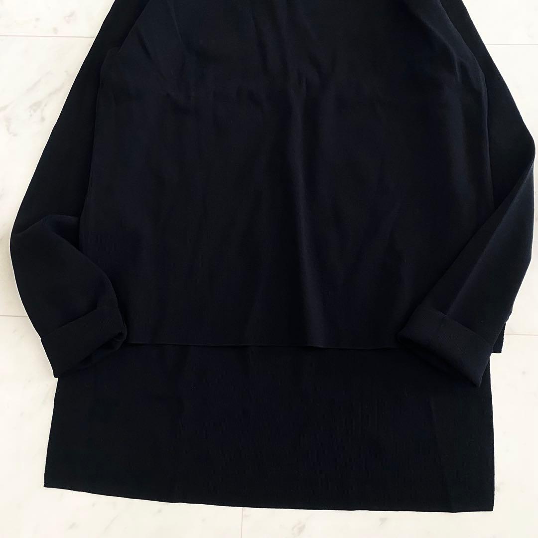 美品 アドーア ADORE クリアドライニット 現行モデル ブラック 38