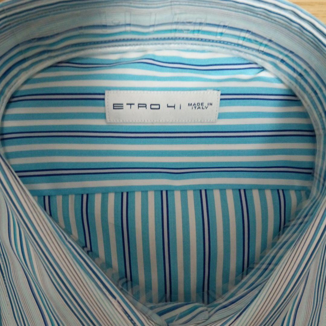 美品ETRO　Yシャツ　イタリア製　箱付き