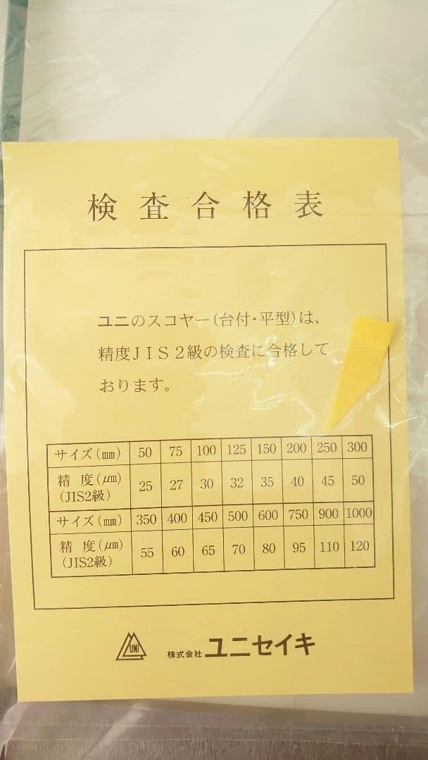 ＴＲＵＳＣＯ　平型スコヤ　２５０ｍｍ　ＪＩＳ２級