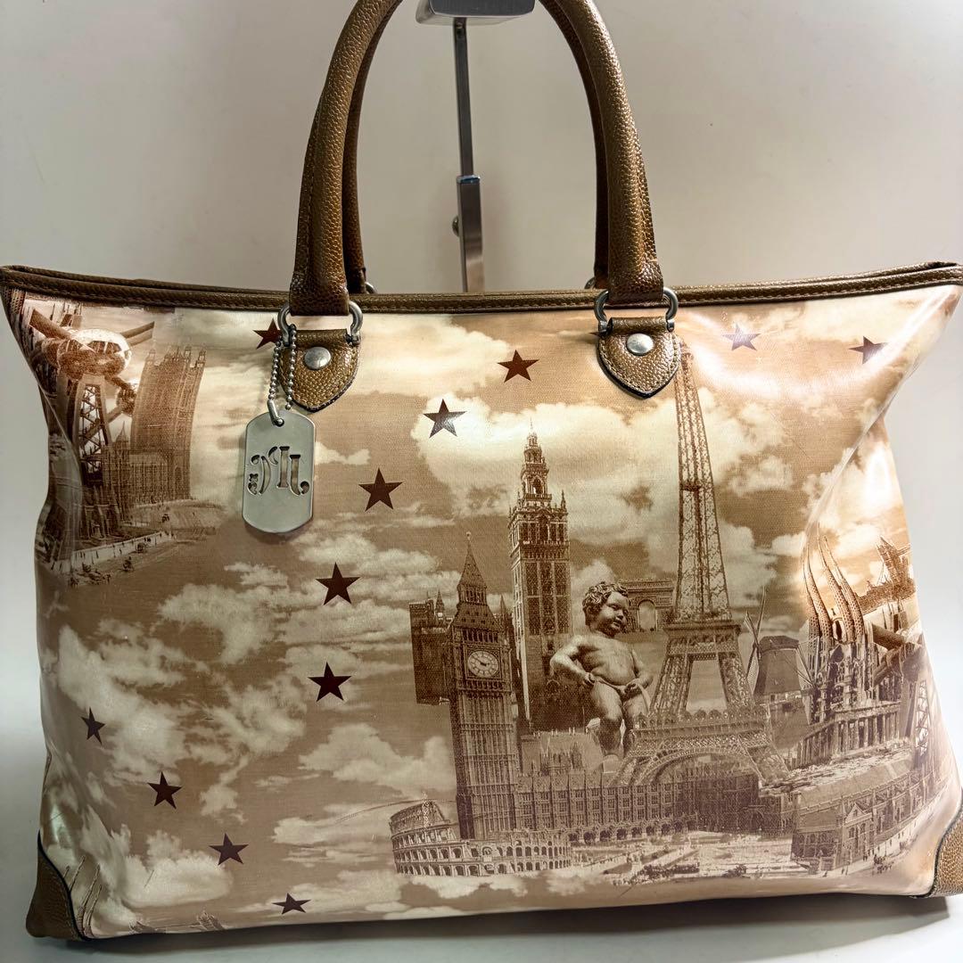 JEAN PAUL GAULTIER ゴルチエ ランドマーク柄 トートバッグ