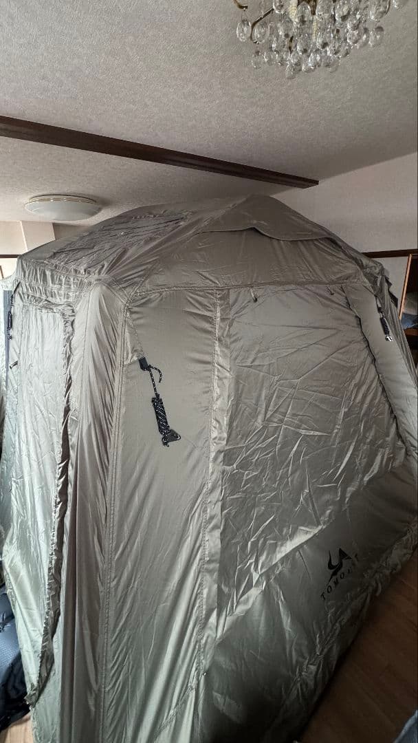 TOMOUNT エアーテント 12㎡ 4〜6人用 前室付き 耐水圧3000mm