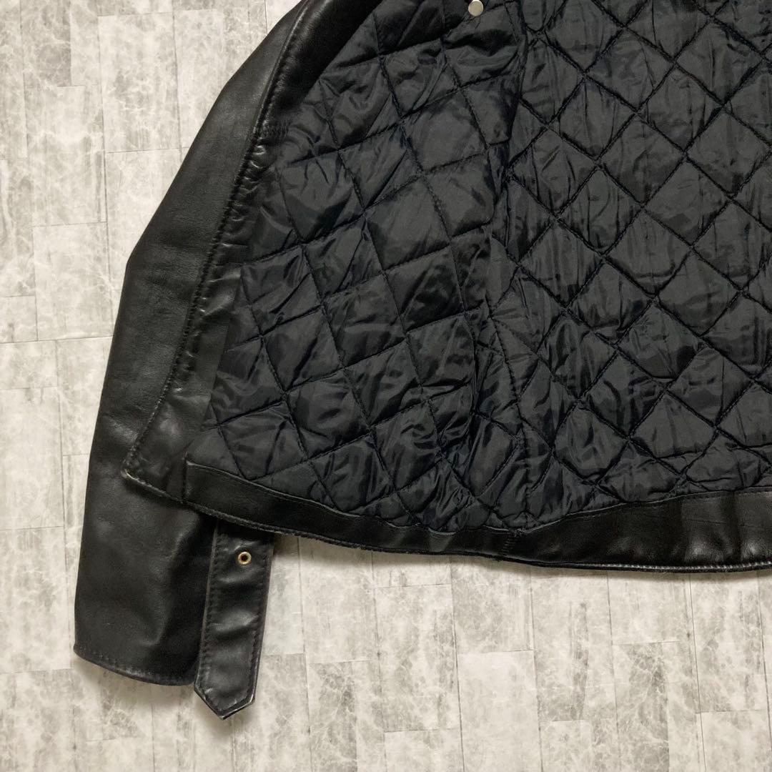 USA製 ショット 699 本革 ダブル ライダースジャケット 38 Dポケット