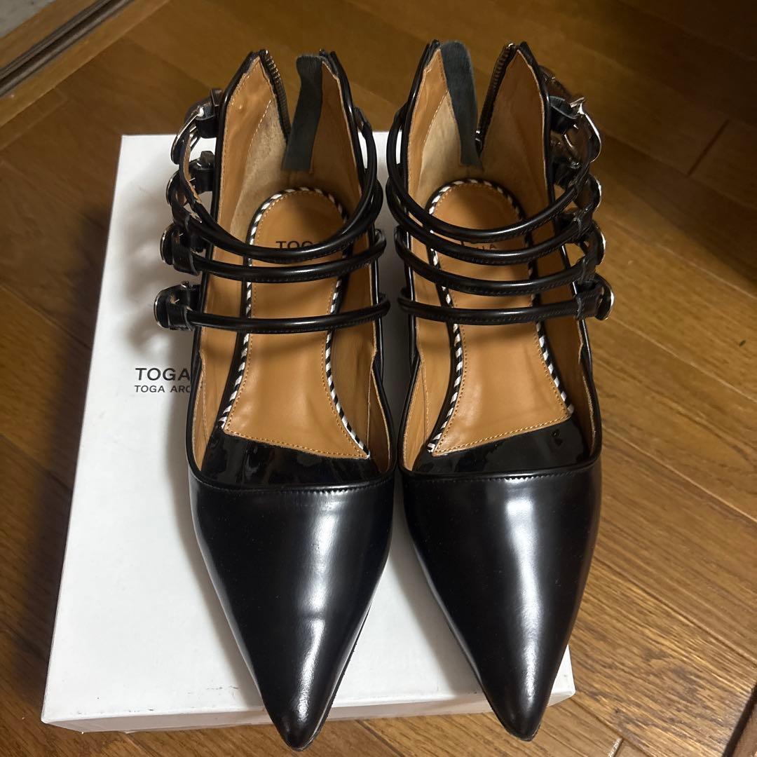 値下げ☆TOGA ブラック ハイヒール ポインテッドトゥ