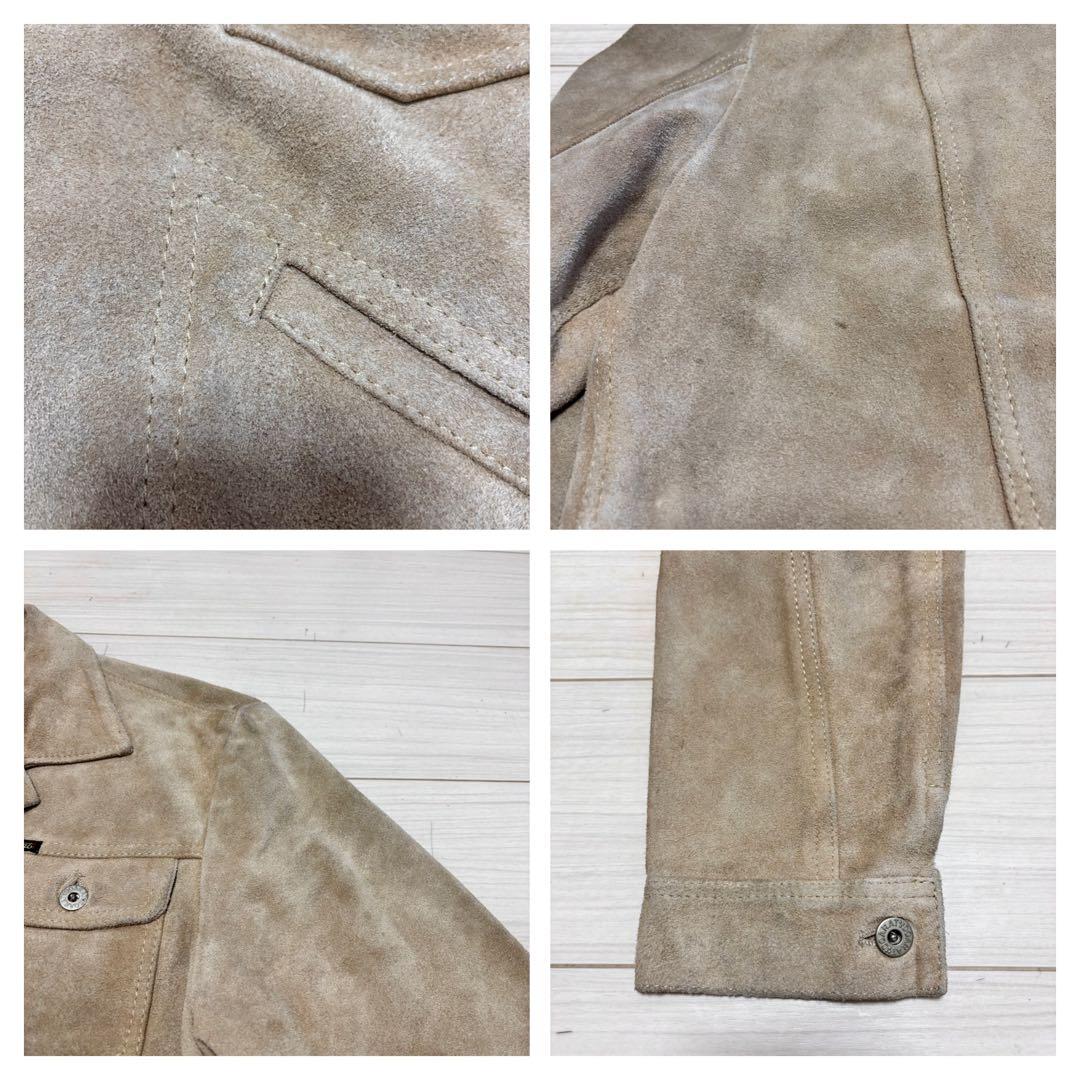 90s 初期 DOARAT スエードレザー 本革 ジャケット ロデオ トラッカー