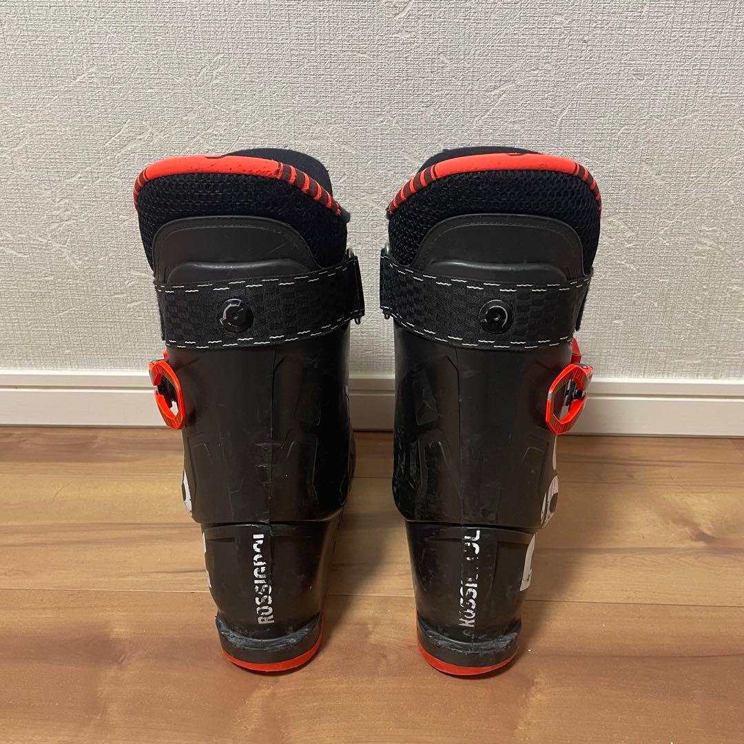 FISCHER150cm ROSSIGNOL24.5cmストック付きスキーセット