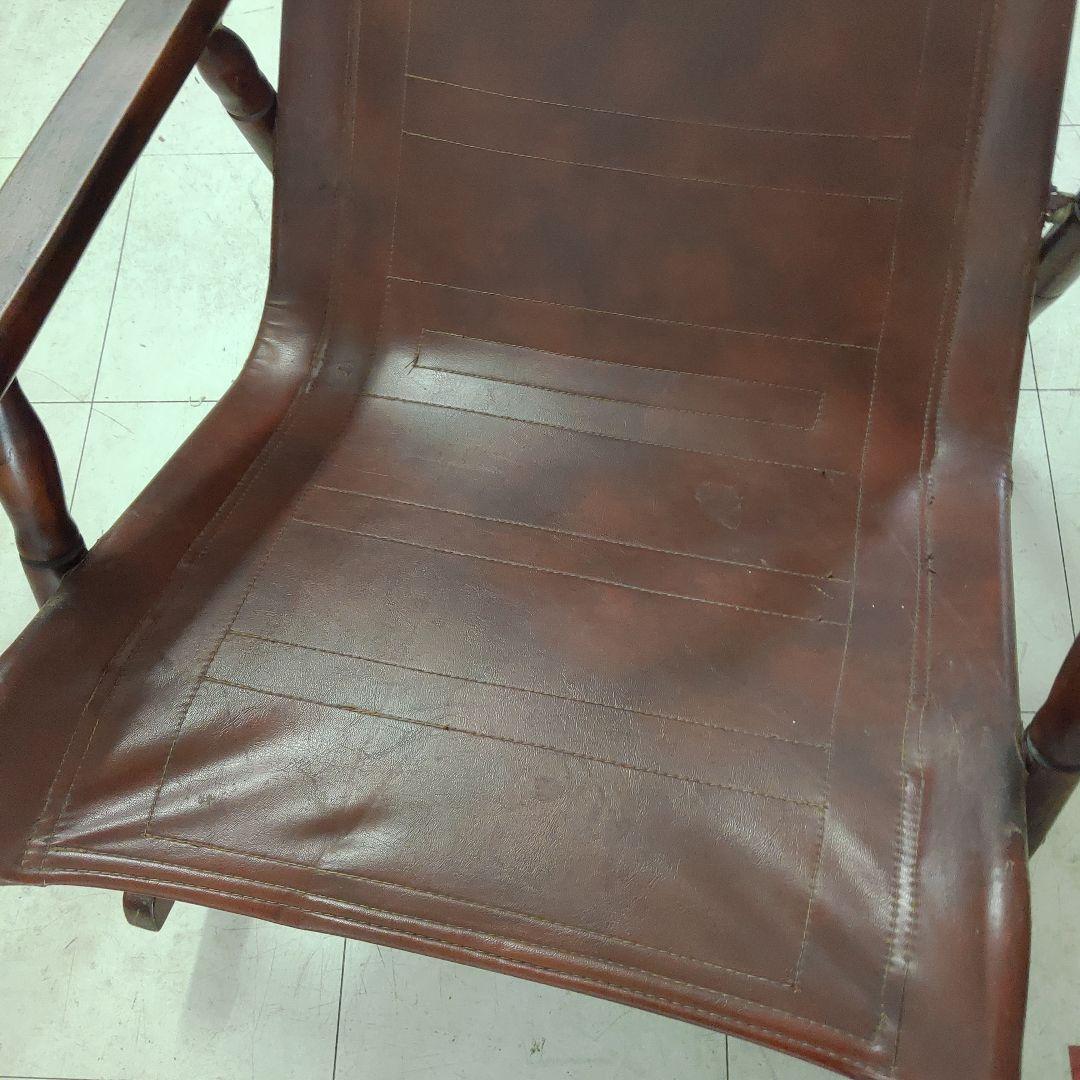 vintage ロッキングチェアー leather シート