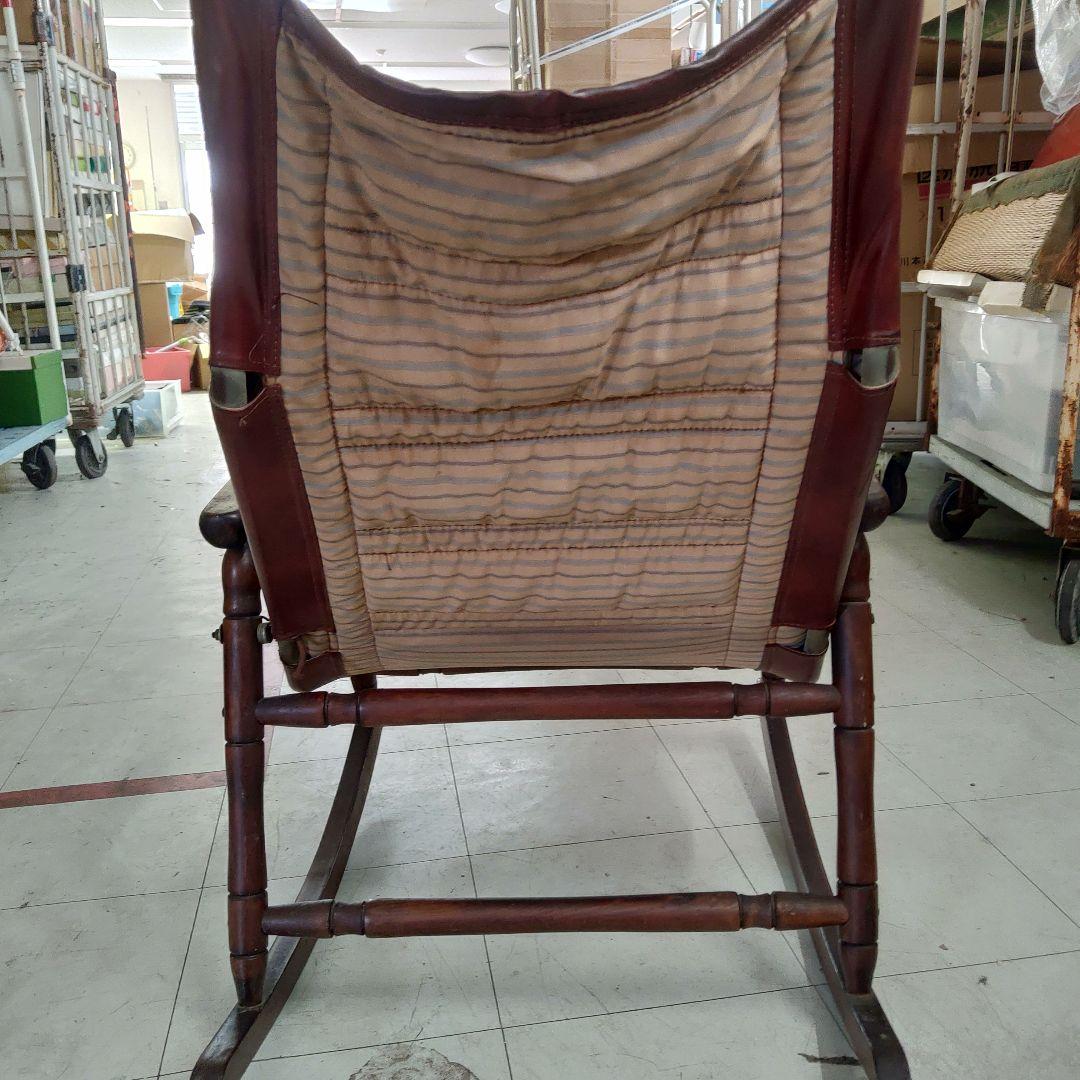 vintage ロッキングチェアー leather シート