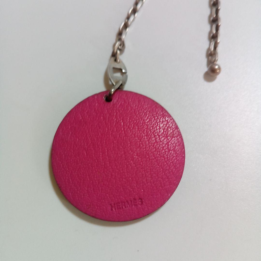 HERMES ピンク アルマニ　ブタ　キーホルダー