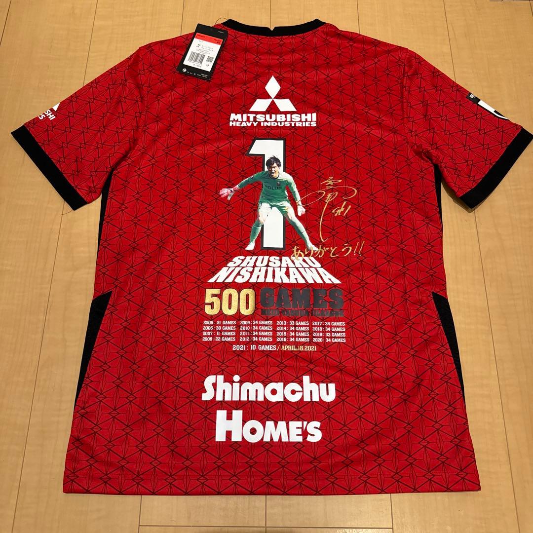 新品 浦和レッズ 西川周作 J1 500試合 出場記念 レプリカ ユニフォーム