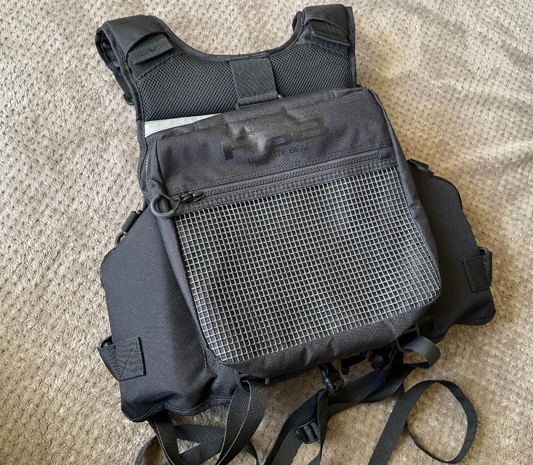 リバレイ RBB ロックショアショートベスト 7661 ブラック×ブラック