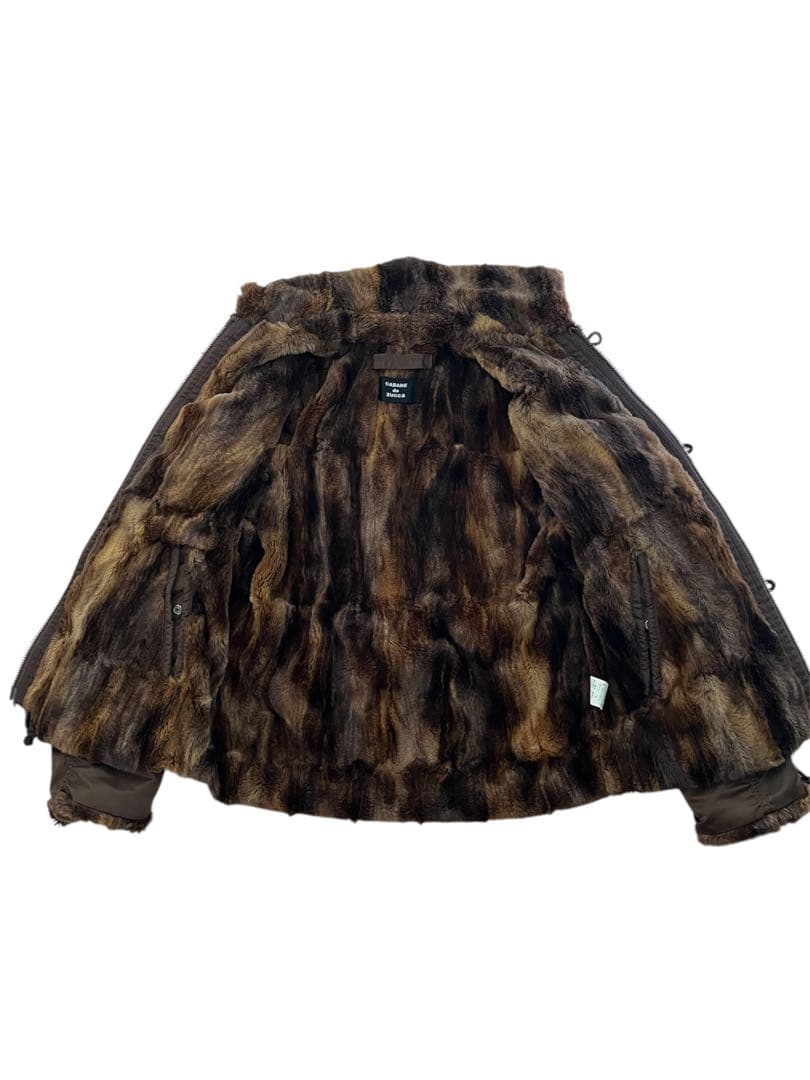 CABANE de ZUCCAフライトジャケット ファー裏地