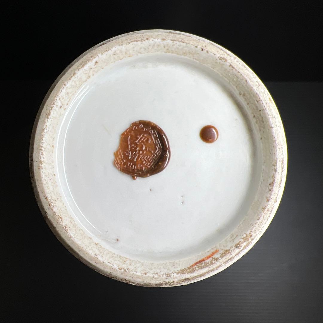 専用　中国清時代　粉彩花瓶　高さ約25㎝　東Y7-1208☆2Fトヒチル