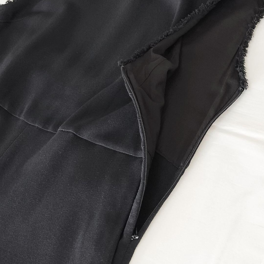 IENA 二重織 ツイルオールインワン 黒 38