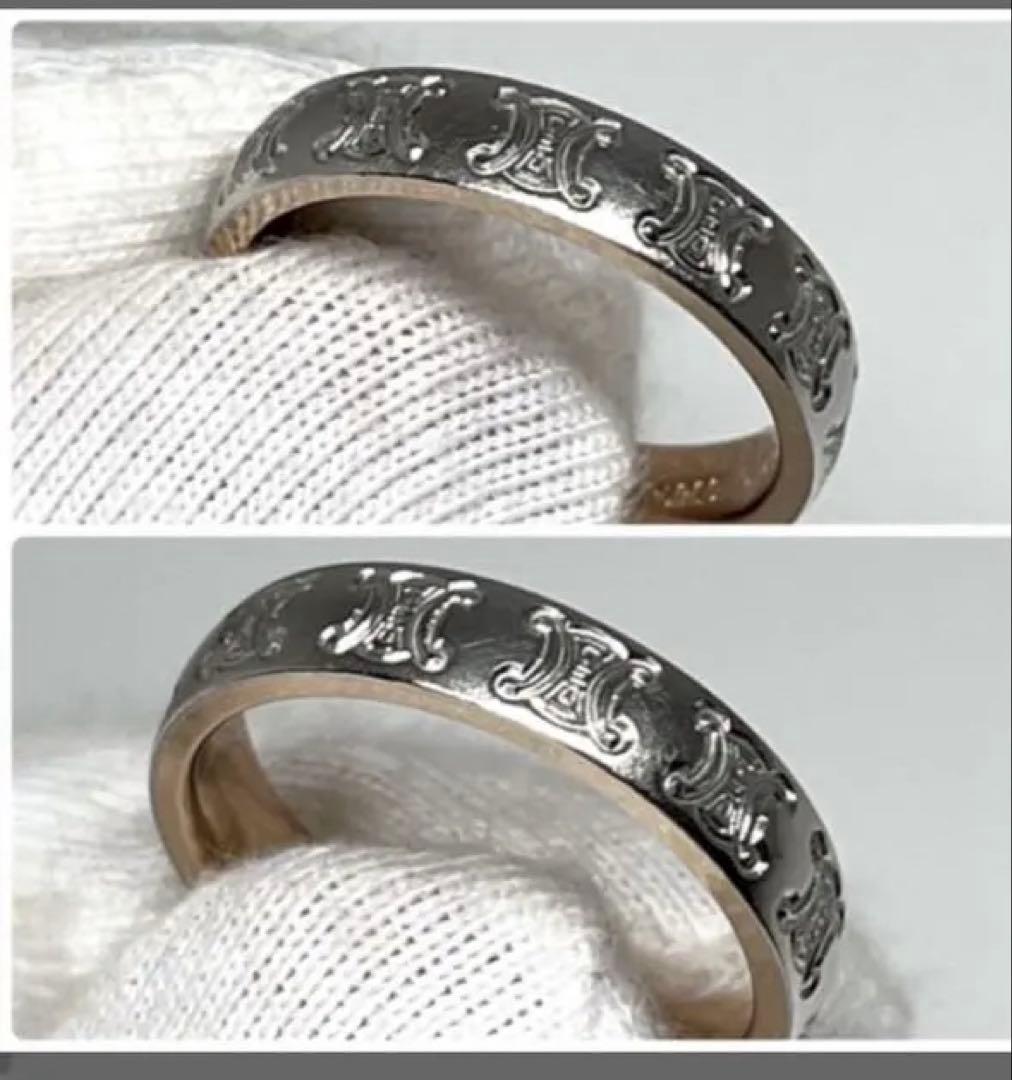 【購入店舗の販売証明書付き】セリーヌ12号 リング マカダム