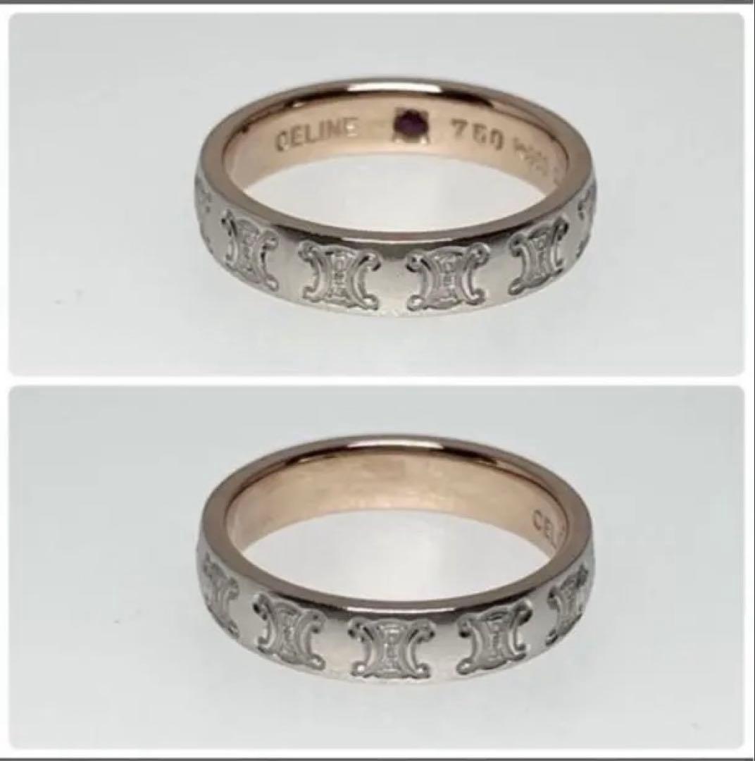 【購入店舗の販売証明書付き】セリーヌ12号 リング マカダム