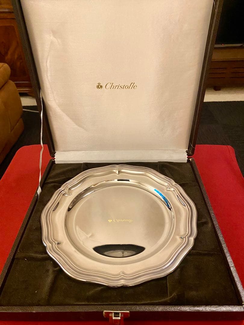 【☆超レアアイテム☆】クリストフル 花リムプレート