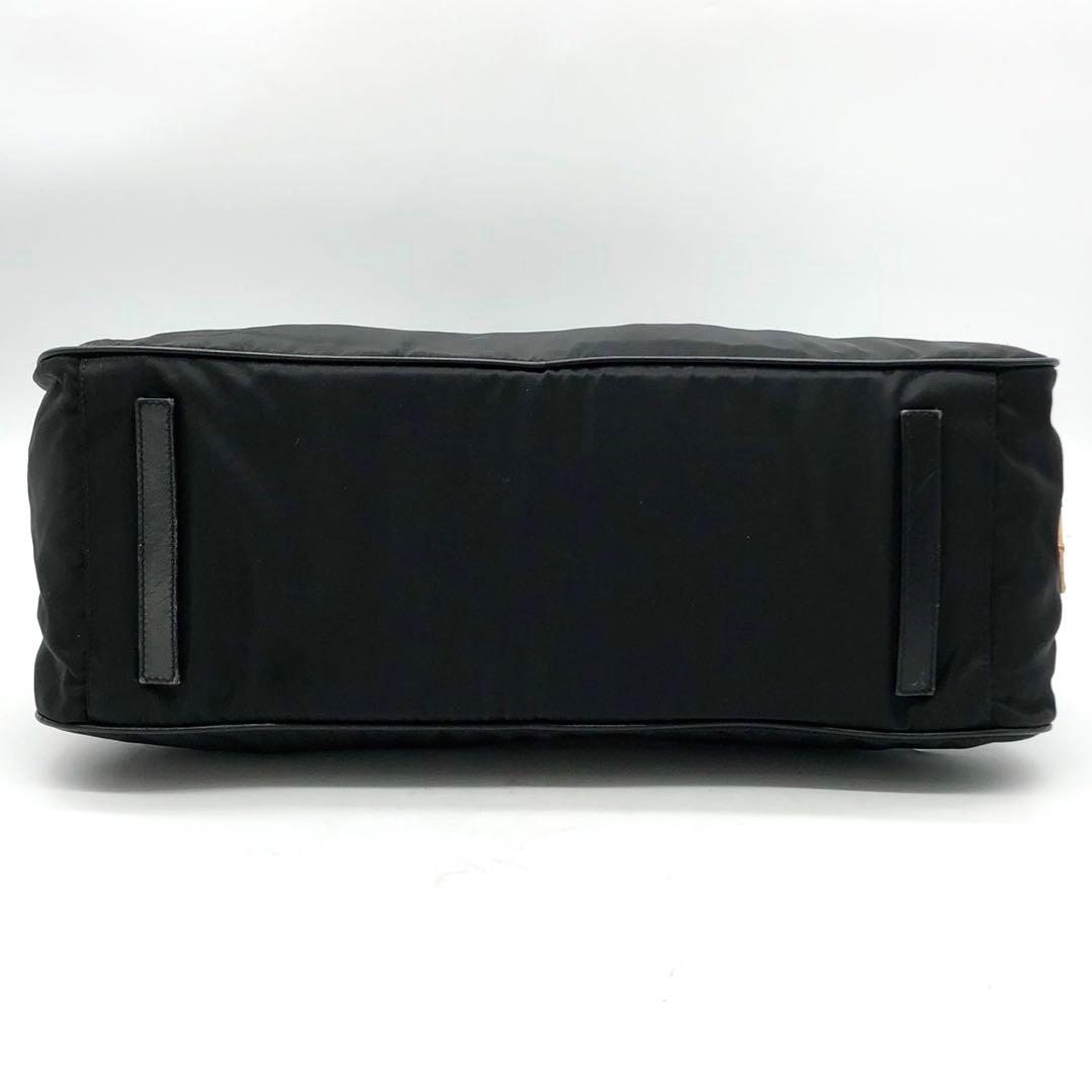 ✨美品✨プラダ ボーリングバッグ 三角ロゴ カデナ ナイロン レザー 切り替え