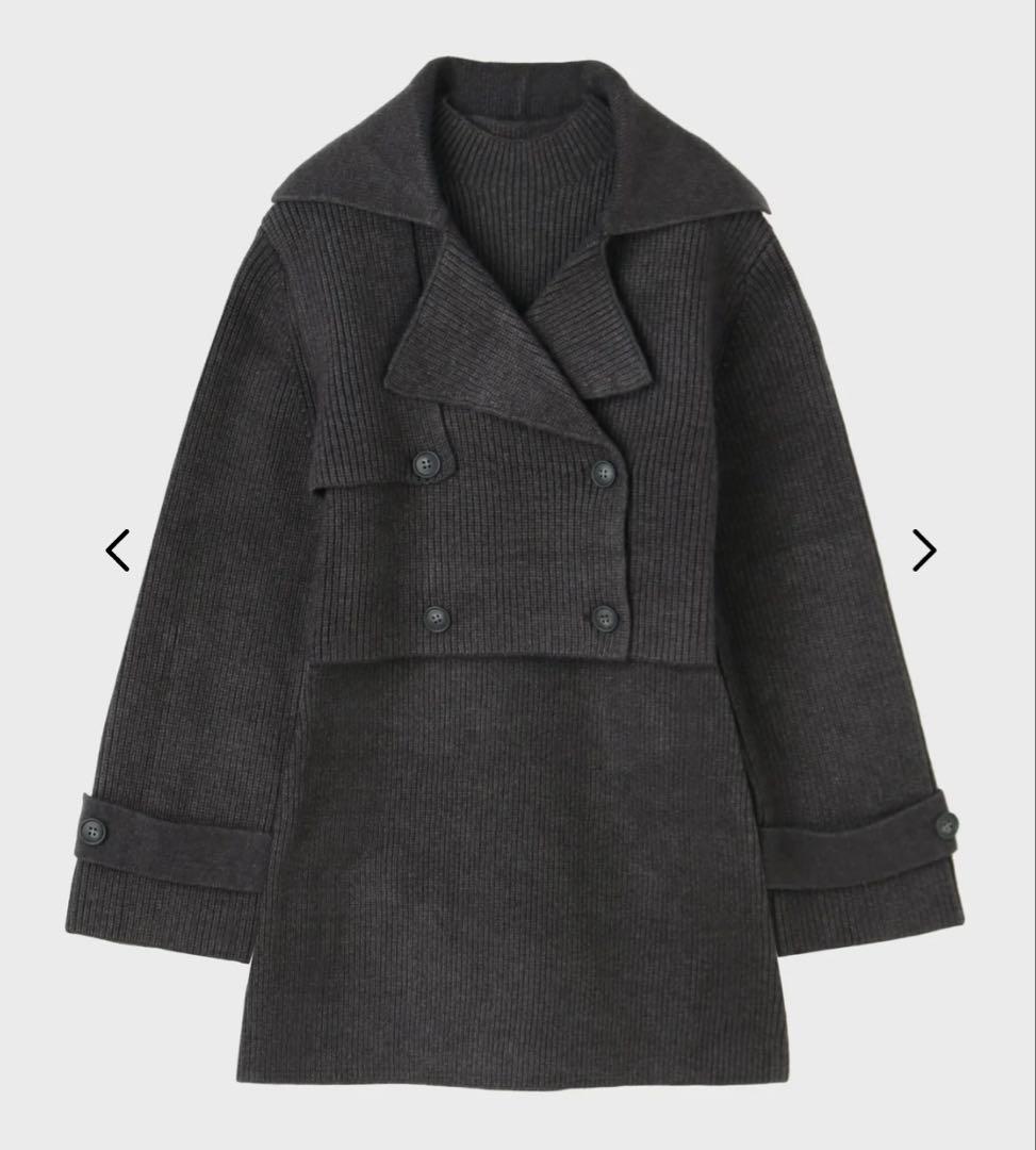 THETOE Victoria Knit Set グレー Mサイズ